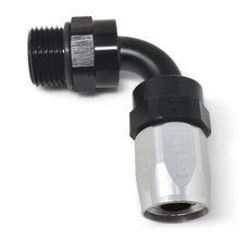 Load image into Gallery viewer, 90 DEG HOSE END -16AN SILVER FULL FLOW TAPER STYLE