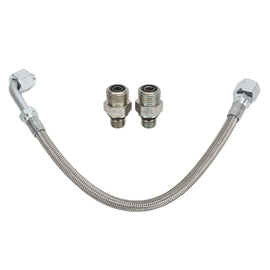 FLEXIBLE TURBO DRAIN HOSE S/S FEMALE 2 x -10AN 400MM LONG