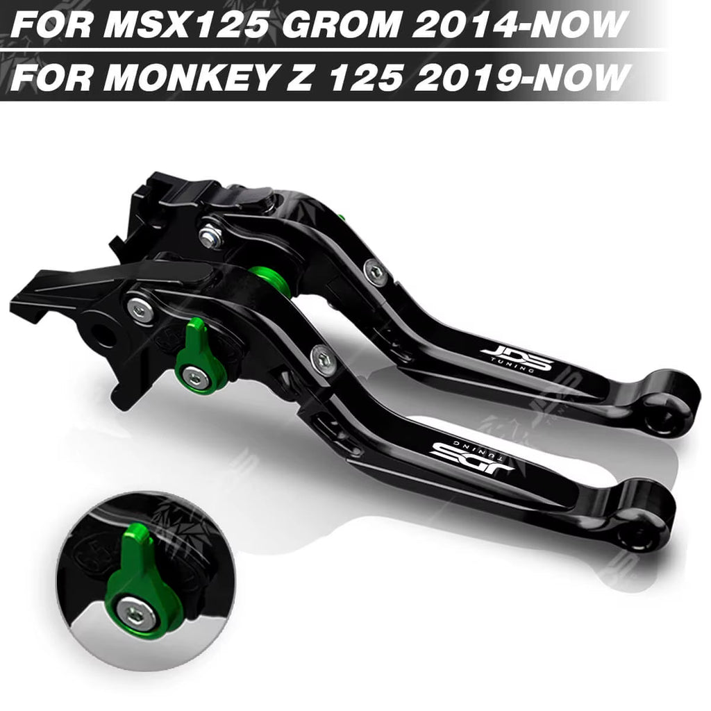 For Honda MSX 125 GROM 125/MONKEY Z 125 Clutch Lever Brake Lever Set Foldable Adjustable Handle Levers Motor Accessories Parts / Bl-Gb