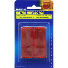 Load image into Gallery viewer, Narva Reflector Rectangle Red 28 x 70mm - 2 Pce