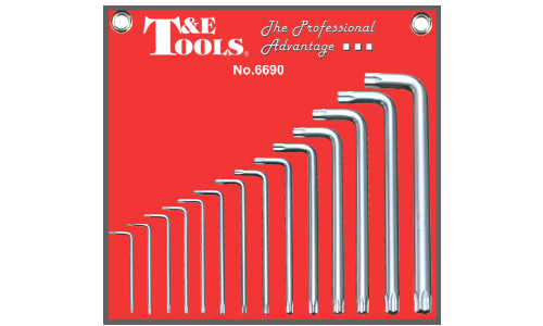 14 Piece Long Arm Torx Key Set