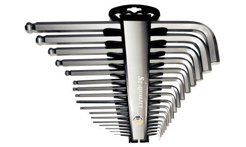 17 Piece SAE Jumbo Ball-End Hex Key Set