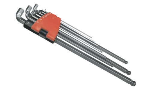 9 Piece Metric Stubby Ball-End Hex Key Set