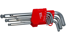 Load image into Gallery viewer, 9 Piece Metric Ball-End Hex Key Set