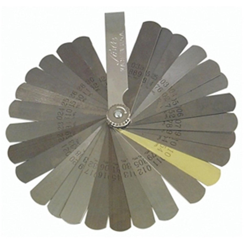 31 Piece Deluxe Feeler Gauge Set, 0.038 - 0.889mm