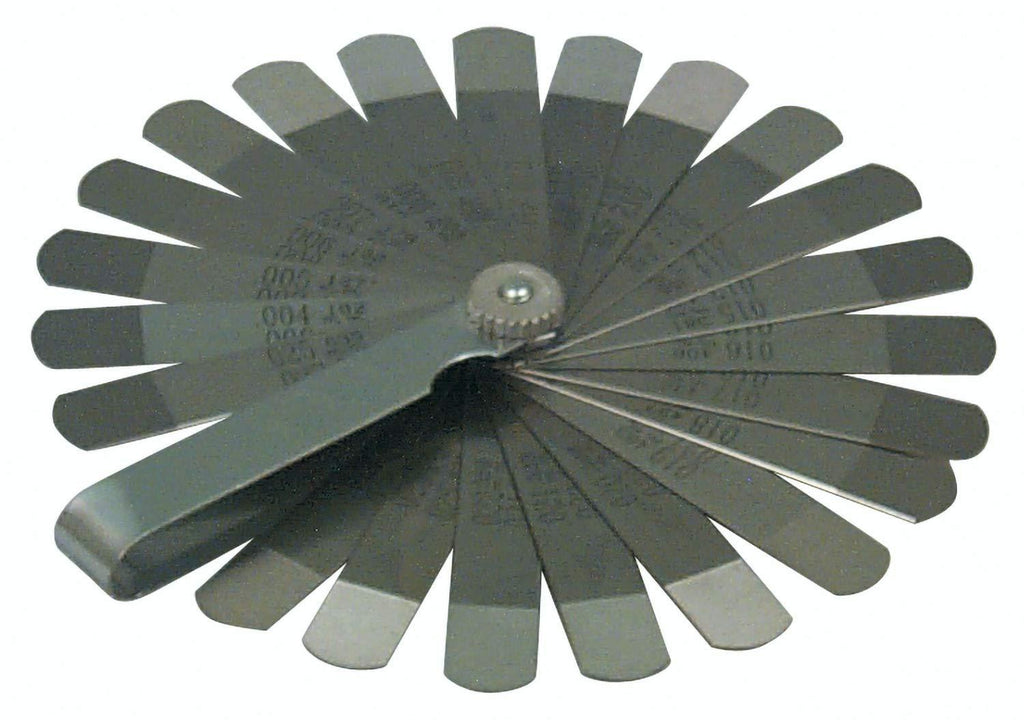 22 Piece Go-No-Go Feeler Gauge Set, 0.102 - 0.686mm