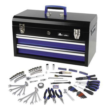 Mechpro 156 Piece Tool Kit with 2 Drawer Chest