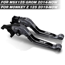 Load image into Gallery viewer, For Honda MSX 125 GROM 125/MONKEY Z 125 Clutch Lever Brake Lever Set Foldable Adjustable Handle Levers Motor Accessories Parts / T-Bl