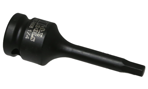 1/2" Drive In-Hex Impact Bit Socket, 1/4" x 78mm