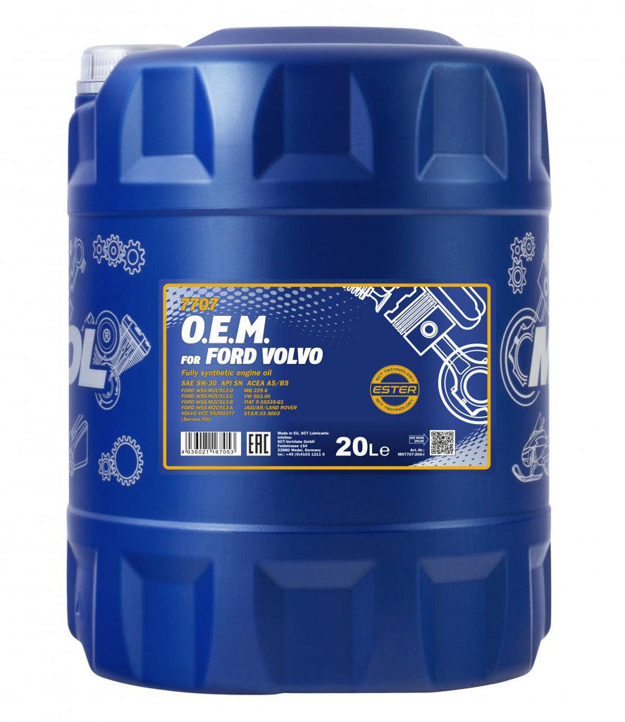 OEM 5W-30 SN A5/B5 Engine Oil 20L MANNOL 7707