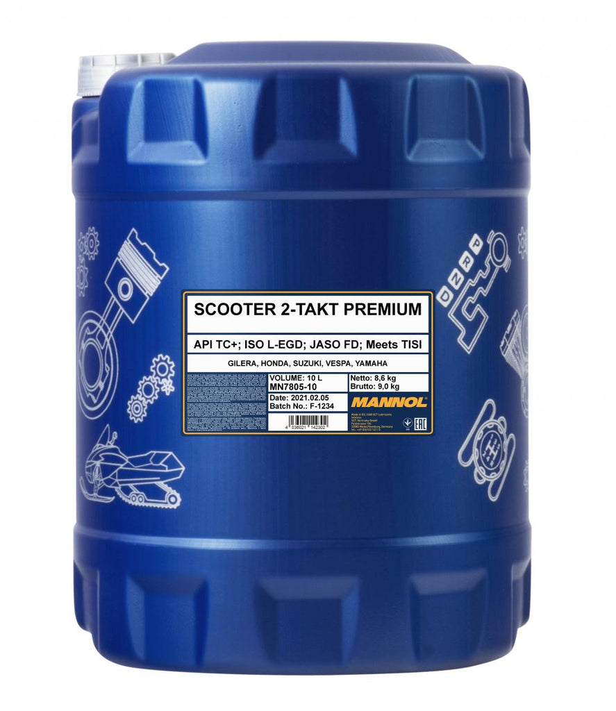 MANNOL 7805 10L Scooter 2-Stroke Premium Engine Oil