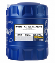 Load image into Gallery viewer, MANNOL 7812 20L 10W-40 Motorbike 4-Stroke Engine Oil