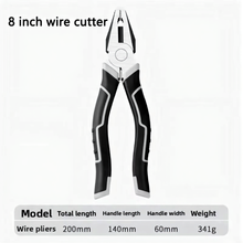 Load image into Gallery viewer, 8-Inch Industrial Needle Nose Pliers – Chrome Vanadium Steel Multi-Functional Wire Pliers with Serrated Grip