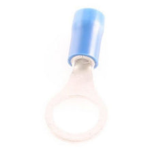 Load image into Gallery viewer, Ring Crimp Terminals 8.4mm – OEX Blue Insulated Vinyl 14 Pack (ACX3056BL)