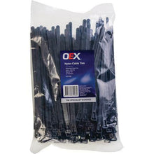 Load image into Gallery viewer, Releasable Black Nylon Cable Ties 7.6mm x 200mm - 100 Piece