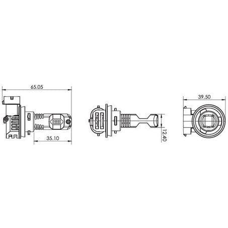 Narva H7 LED GEN II Headlight Bulb Surefit