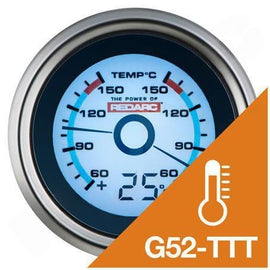 G52-TTT - Redarc Dual temperature gauge with optional temperature display
