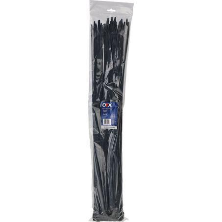 9mm x 709mm Black Nylon Cable Ties - Pack of 100