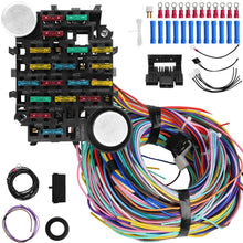 Load image into Gallery viewer, 21 CIRCUIT UNIVERSAL WIRING HARNESS 21 FUSE 12V
