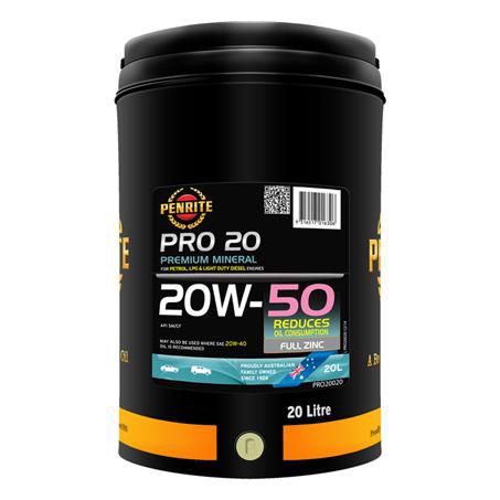 20W-50 Premium Mineral Engine Oil 20L
