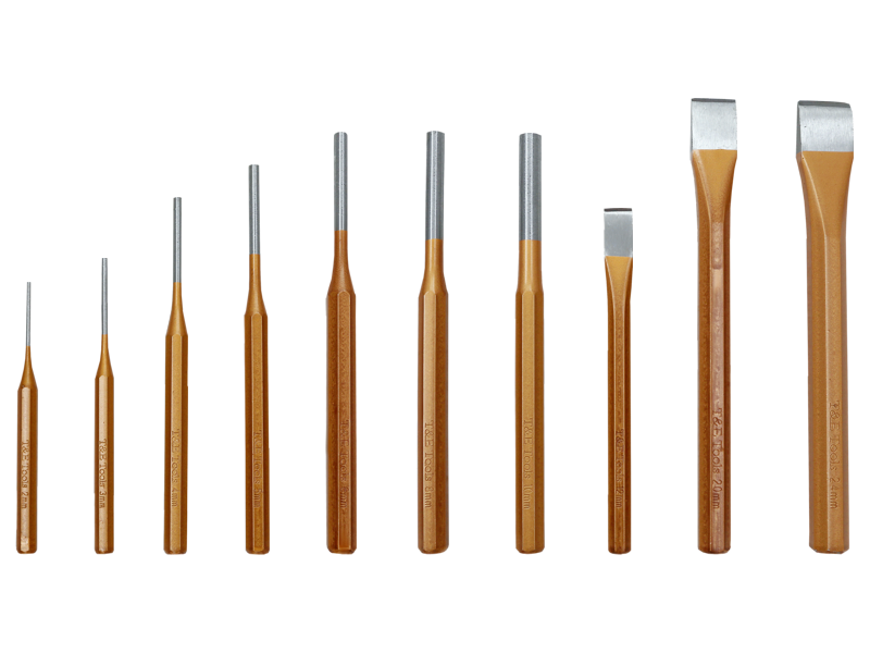 10 Piece Pin Punch and Chisel Set