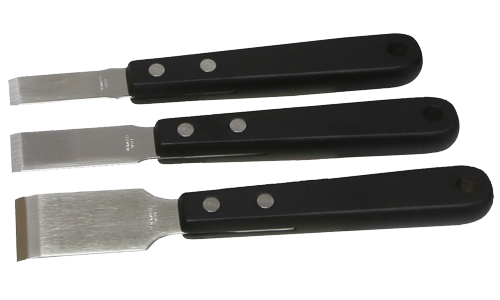 3 Piece Heavy Duty Stainless Steel Scraper Set