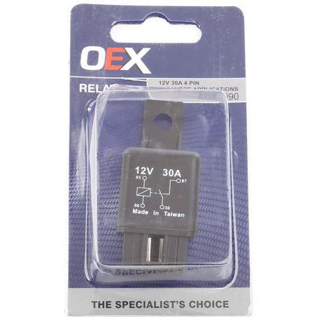 OEX Mini Relay 12V Normally Open 30A
