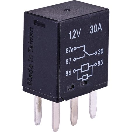 OEX Micro Relay 12V 30/30A 5 Pin Resistor Protected - Change Over 1 Pce