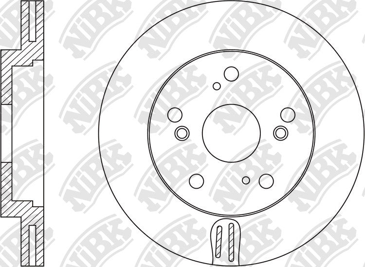 Front Rotors For Honda NIBK RN1600V