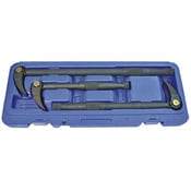 Pry Bar, Adjustable Head, Lady Foot Type, 3pc