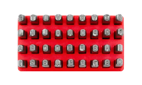 8mm (5/16") Number & Letter Punch Set, 36 Piece