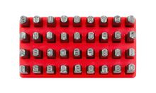 Load image into Gallery viewer, 8mm (5/16") Number &amp; Letter Punch Set, 36 Piece