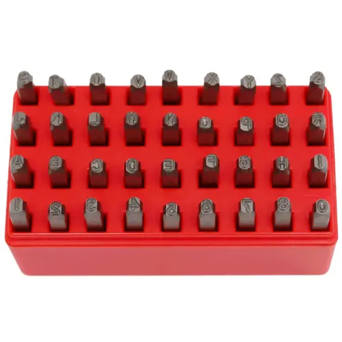 4mm Number & Letter Punch Set, 36 Piece