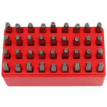 Load image into Gallery viewer, 4mm Number &amp; Letter Punch Set, 36 Piece