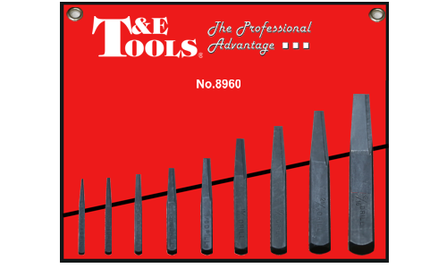 9 Piece Square Type Screw Extractor Set