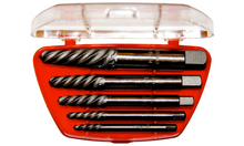 Load image into Gallery viewer, 5 Piece Spiral Type Screw Extractor Set