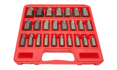 25 Piece Wedge Proof Screw Extractor Set