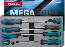 Load image into Gallery viewer, 8 Piece Megadora Screwdriver Set with Eva Foam