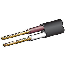 Load image into Gallery viewer, Automotive Cable 3mm Twin Core Brown/White with Black Sheath – 100m Roll (NZ Ref.151)