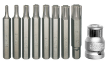 Load image into Gallery viewer, 10mm Hex Ribe Insert Bit Set, 9 Piece