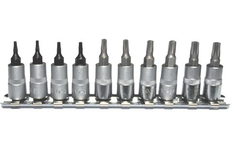 1/4" Drive Torx Bit Socket Set, 10 Piece