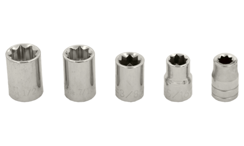 3/8" Drive SAE Socket Set, 5 Piece