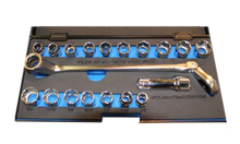 Load image into Gallery viewer, 3/8" Drive Hole Thru Socket Set, 19 Piece