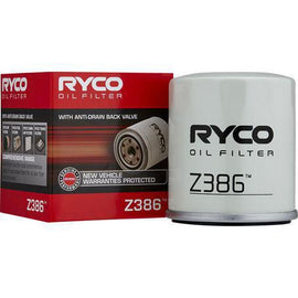 Ryco Z386 Spin-on Oil Filter – 3/4-16 UNF Thread, 68mm Diameter, 76mm Height, High-Performance Filtration