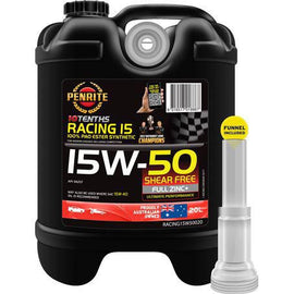 15W-50 Racing Engine Oil – Penrite 10 Tenths 20 L (Part No. RACING15W50020)