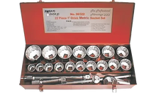 Load image into Gallery viewer, 22 Piece 1" Drive Metric Socket Set