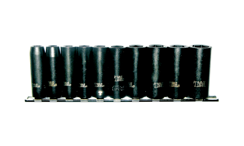 10 Piece 1/4" Drive Metric Deep Impact Socket Set