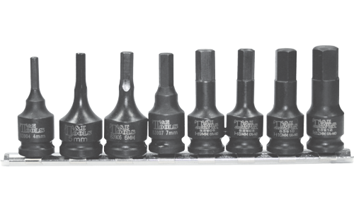 8 Piece 3/8" Drive SAE In-Hex Impact Bit Socket Set