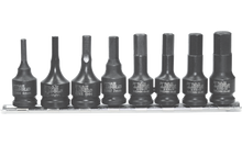 Load image into Gallery viewer, 8 Piece 3/8" Drive SAE In-Hex Impact Bit Socket Set