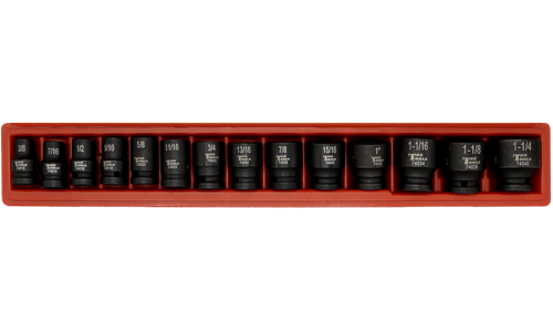 14 Piece 1/2" Drive SAE Impact Socket Set